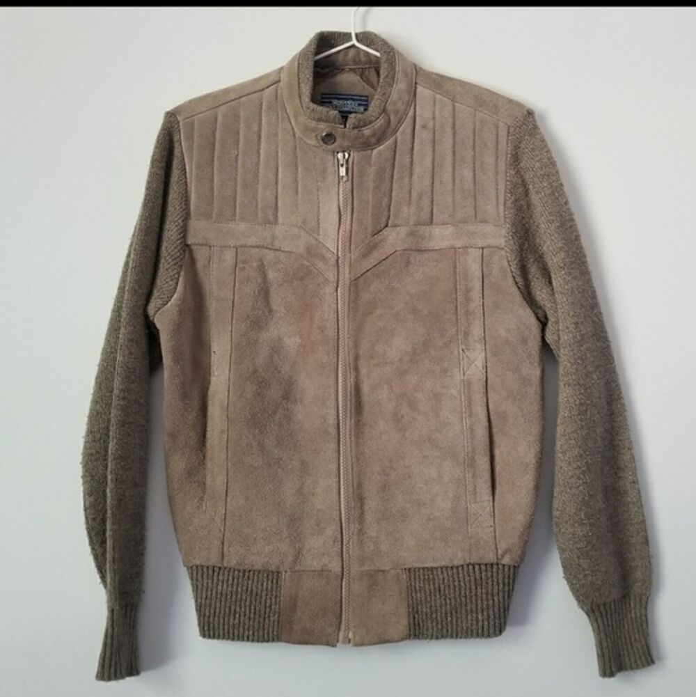 Vintage Suede Tan Jacket by Mervyn's size Small